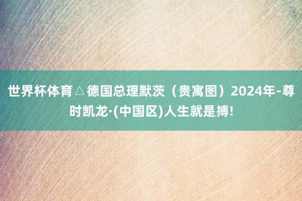 世界杯体育△德国总理默茨（贵寓图）2024年-尊时凯龙·(中国区)人生就是搏!